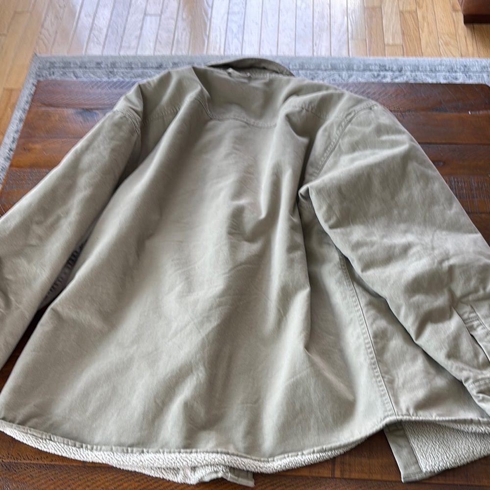 Levi's Khaki Sherpa-Lined Jacket XL - Picture 6 of 8